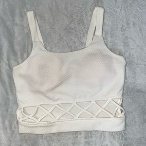 White crop top